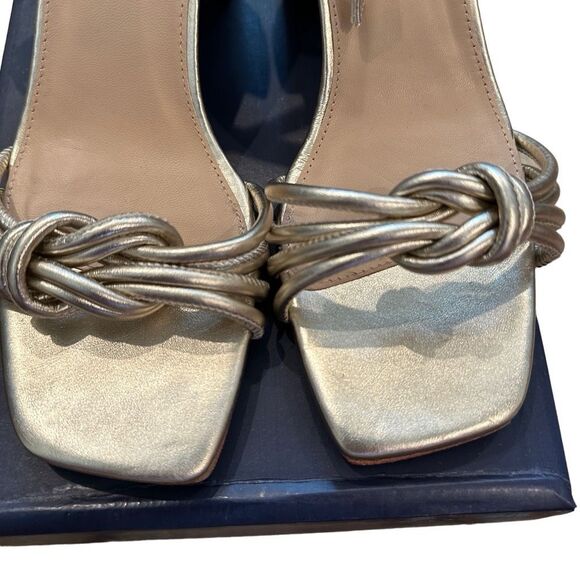 J.Mclaughlin Fiala champagne gold strap sandals - size 8.5 - Picture 5 of 7